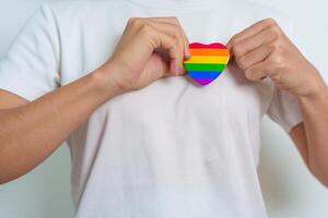 concetto del mese dell'orgoglio lgbt foto