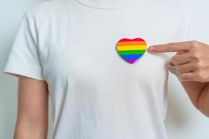 concetto del mese dell'orgoglio lgbt foto