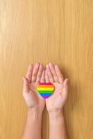 concetto del mese dell'orgoglio lgbt foto