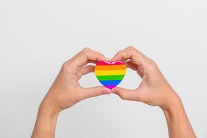 concetto del mese dell'orgoglio lgbt foto