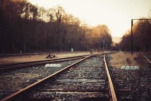 vecchia stazione dei treni foto