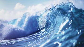 ai generato acqua onda acqua onda foto