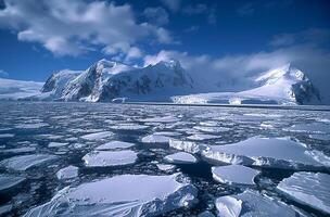 antartico ghiaccio floes foto