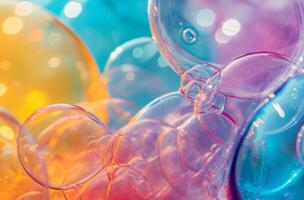 colorato silicone bolle avvicinamento foto