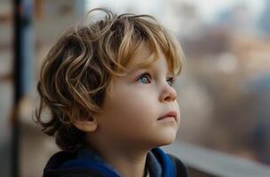 bambino meditando autismo consapevolezza foto