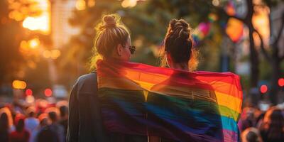 ai generato temi di uguaglianza e la libertà per amore il lgbt Comunità foto