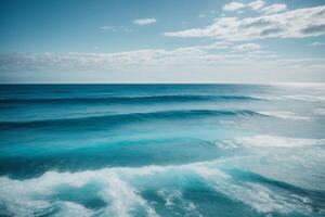 un' Visualizza di il oceano a partire dal sopra con onde foto