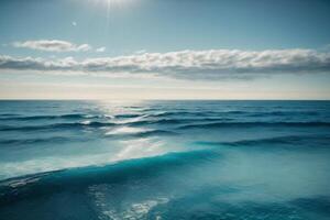 un' Visualizza di il oceano a partire dal sopra con onde foto