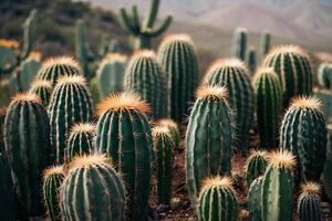 un' cactus pianta è mostrato nel davanti di un' grigio parete foto