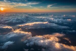 cielo sfondo con bianca nuvole foto