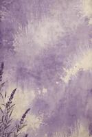 ai generato lavanda fiori su un' grungy sfondo foto