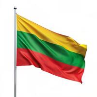 ai generato Lituania bandiera 3d interpretazione foto