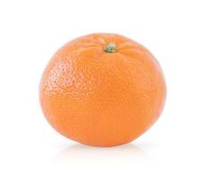 totale mandarino isolato su un' bianca sfondo foto