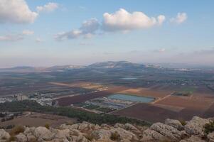 paesaggio a partire dal il salto montagna nel nazaret. panoramico Visualizza foto