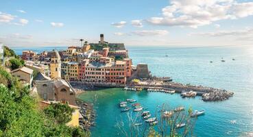 vista dall'alto della città foto