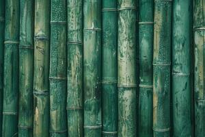 strutturato verde bambù gambi su vicino foto