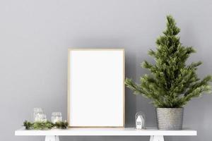 cornice mockup natale, rendering 3d - 950 foto