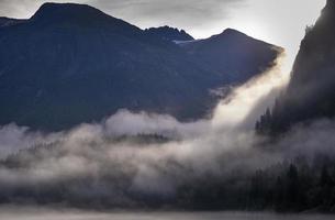 mattina nebbiosa, guadi il terrore, alaska foto