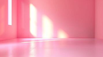 astratto vuoto liscio leggero rosa studio camera foto
