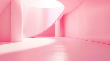 astratto vuoto liscio leggero rosa studio camera foto