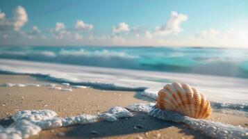 spiaggia Prodotto sfondo dettagliato alto qualità foto