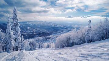 bellissimo inverno natura paesaggio sorprendente montagna foto