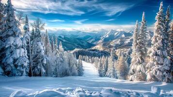 bellissimo inverno natura paesaggio sorprendente montagna foto