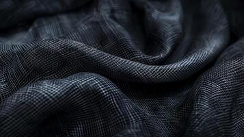 nero tessuto tessile strutturato sfondo dettaglio foto