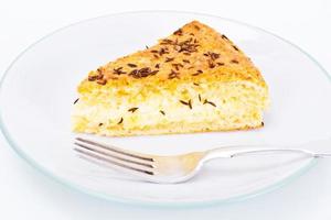 piatto nazionale georgiano torta con formaggio e cumino khachapuri foto