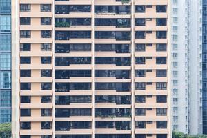 facciata di moderno edificio nel Singapore foto