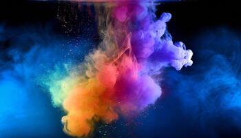 colorato Fumo sfondo, arte, Magia esplosione foto