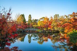 autunno fogliame a eikando zenrinji tempio nel kyoto, kansai, Giappone foto