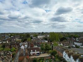 aereo Visualizza di storico Canterbury città centro, Kent, Inghilterra, grande Gran Bretagna. aprile 20, 2024 foto