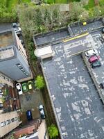 aereo Visualizza di centrale borehamwood Londra città di Inghilterra durante nuvoloso e piovoso giorno, Inghilterra UK. aprile 4°, 2024 foto