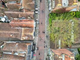 aereo Visualizza di storico Canterbury città centro, Kent, Inghilterra, grande Gran Bretagna. aprile 20, 2024 foto