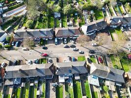 alto angolo Visualizza di Residenziale quartiere a Birmingham città di Inghilterra unito regno, marzo 30, 2024 foto