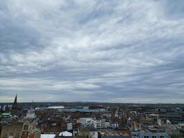 aereo Visualizza di edifici a centrale Leicester città di Inghilterra unito regno. aprile 4°, 2024 foto