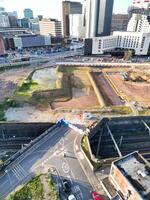 aereo città centro edifici di Birmingham centrale città di Inghilterra unito regno durante tramonto. marzo 30, 2024 foto