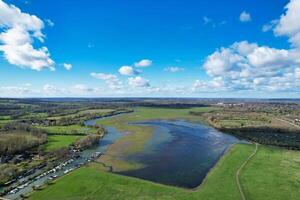 aereo Visualizza di fiume Tamigi a centrale Oxford storico città di Inghilterra UK. marzo 23, 2024 foto