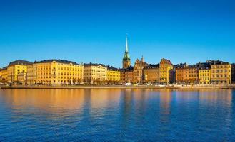 paesaggio urbano di stoccolma. skyline della capitale svedese. scandinavia, nord europa foto
