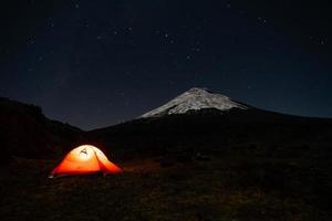 vulcano cotopaxi, ecuador foto