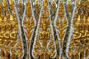 il tailandese nazionale arte nel il vecchio tempio foto