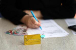 indonesiano d'oro sociale sicurezza carta originariamente chiamato kartu perlindungan sosia foto
