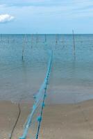 pesca netto su il spiagge foto