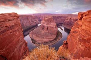 famoso punto di vista, curva a ferro di cavallo nella pagina, arizona foto