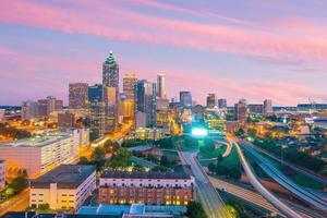 skyline della città di atlanta foto