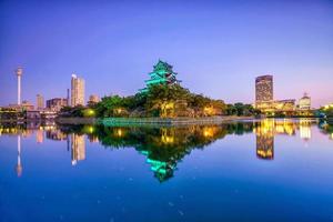 castello di hiroshima in giappone foto