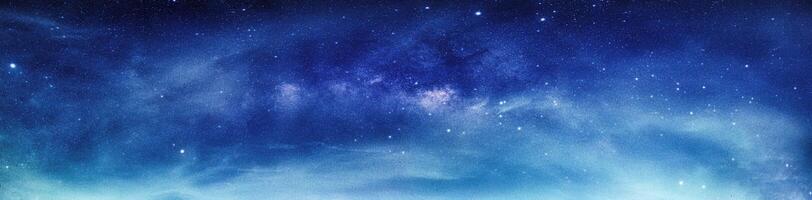 paesaggio con latteo modo galassia. notte cielo con stelle foto