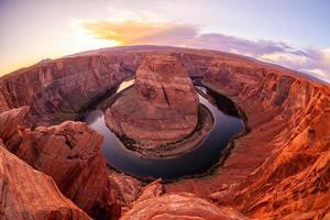 famoso punto di vista, curva a ferro di cavallo nella pagina, arizona foto