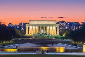 abraham lincoln memorial a washington, dc, stati uniti foto